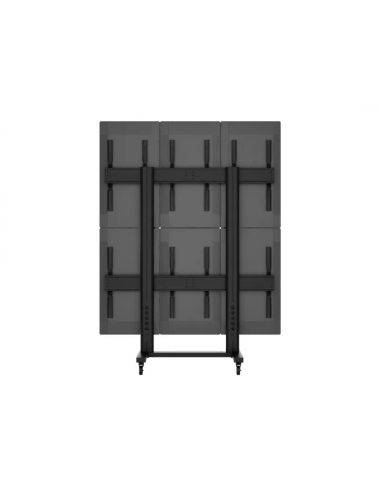 MULTIBRACKETS 1824 Mobile Videowall-Halterung Porträtmodus Multibrackets Public Video Wall Stand - 6 Bildschirme 40 -55  VESA