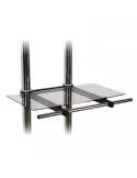 EDBAK TRS2 Glasablage C-B (Schwarz) für Zwei-Röhren-Halterung EDBAK EDBTRS2 | MusicGoodDeal