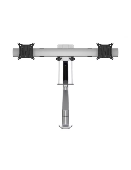 MULTIBRACKETS 5938 Support de table articulé Multibrackets Gas Lift Arm Single w. Duo Crossbar - 2 écrans de 15"- 28" VESA Max 