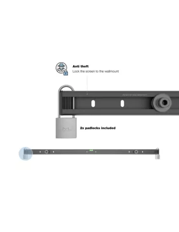 MULTIBRACKETS 4173 Sichere, feste Wandhalterung Multibrackets für Bildschirm Hochformat  65-85  oder Querformat  55-75 MULTIBR 2