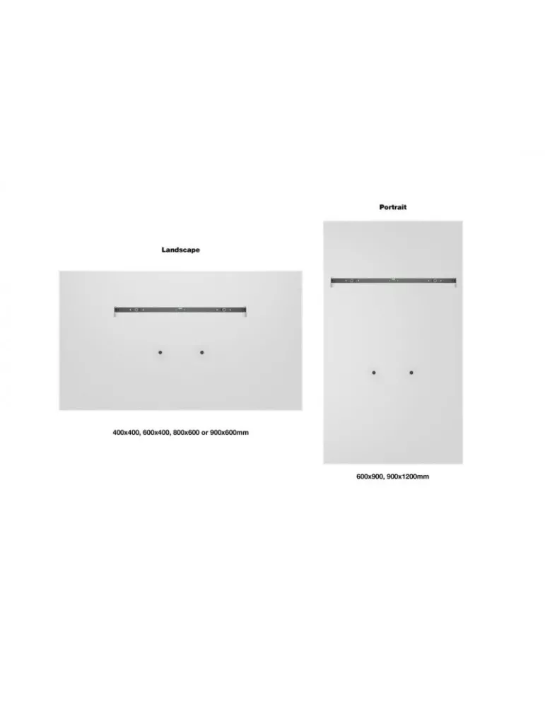 MULTIBRACKETS 4173 Support mural fixe sécurisé Multibrackets pour écran Portrait : 65-85" ou Paysage : 55-75"