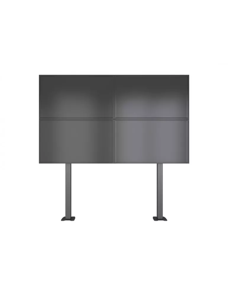 MULTIBRACKETS 3403 Soporte sol videowall un fijador Multibrackets MBFM2x2U Columna de montaje flotante Pro 2x2 - 4 pantallas 3