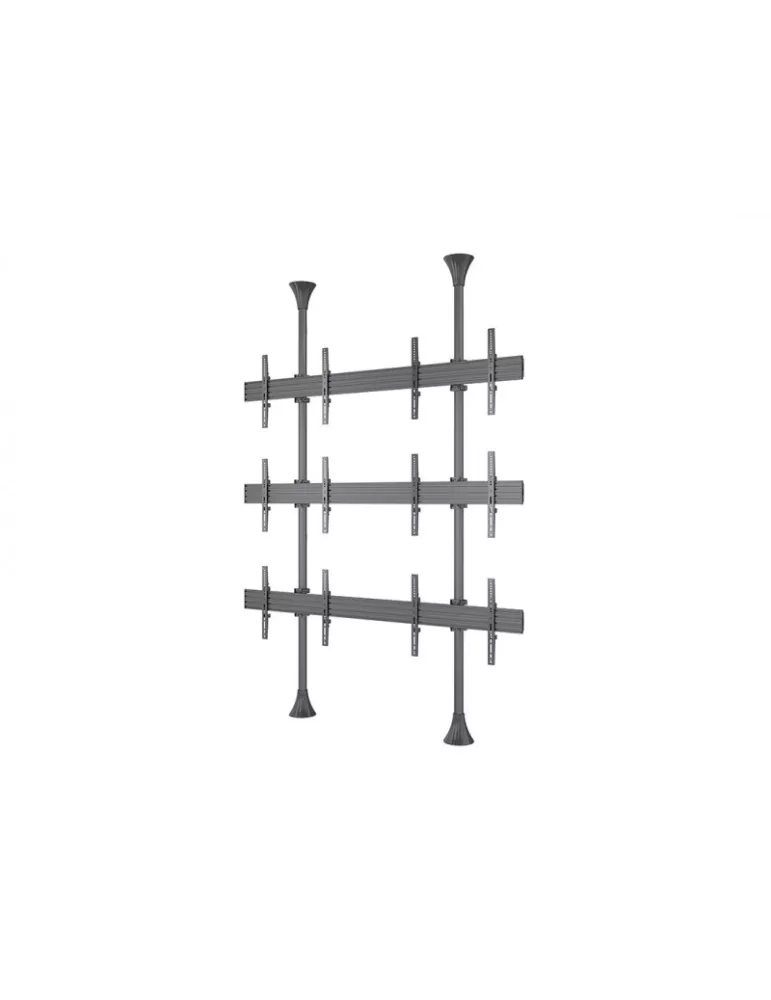 MULTIBRACKETS 6091 Videowandhalter Boden-Decke Multibrackets Floor to Ceiling Mount Pro MBFC2UX3 - 6 Bildschirme 40 -65  VESA