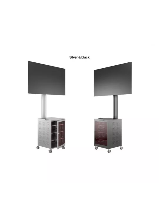 MULTIBRACKETS 7761 Support mobile inclinable Multibrackets Public Display Stand 180 Single MediaBox4 - écran 40"-75" VESA 800x4