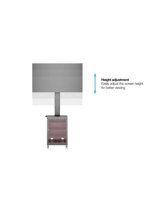 MULTIBRACKETS 7761 Soporte móvil inclinable Multibrackets Public Display Stand 180 Single MediaBox4 - pantalla 40 -75  VESA 80