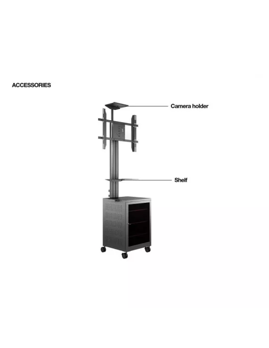 MULTIBRACKETS 7761 Support mobile inclinable Multibrackets Public Display Stand 180 Single MediaBox4 - écran 40"-75" VESA 800x4