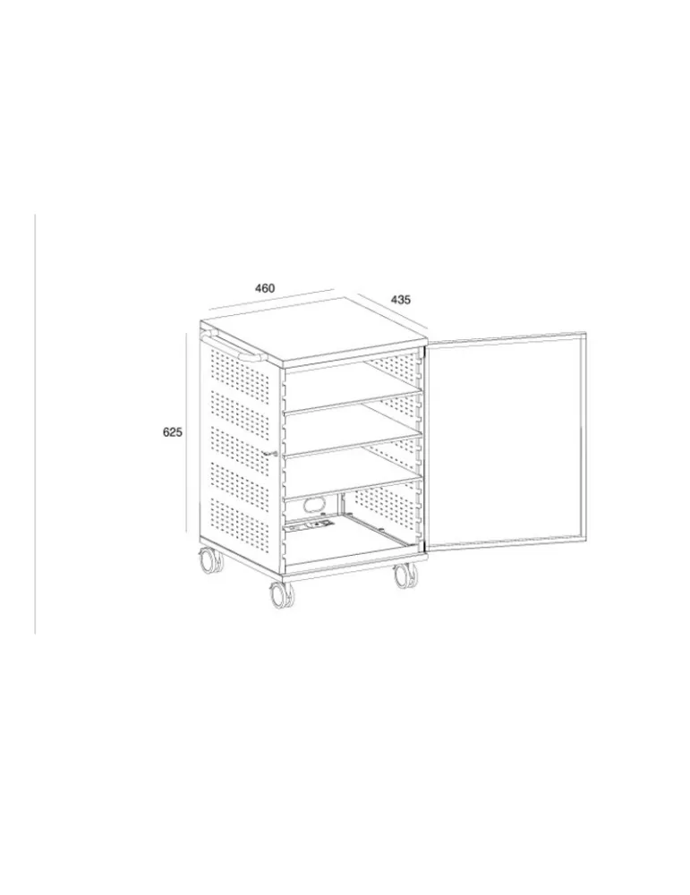 MULTIBRACKETS 7761 Mobiler neigbarer Ständer Multibrackets Public Display Stand 180 Single MediaBox4 - Bildschirm 40 -75  VESA