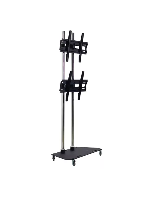 EDBAK TR3C Double screen mobile stand -B 2 screens 42 -65  in landscape format V EDBAK EDBTR3C | MusicGoodDeal