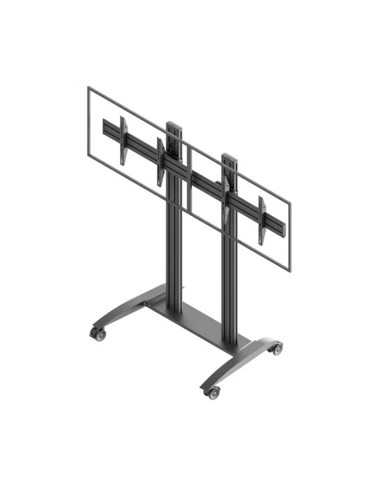 EDBAK TRV300 Mobile cart for 2x VESA screens 400x400 max EDBAK EDBTRV300 | MusicGoodDeal