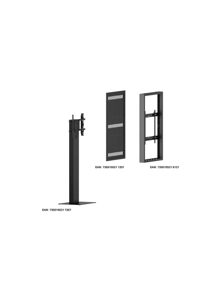 MULTIBRACKETS 8980 Caisson kiosk 55'' sur pied  Kiosk 55" Enclosure HB Ref: