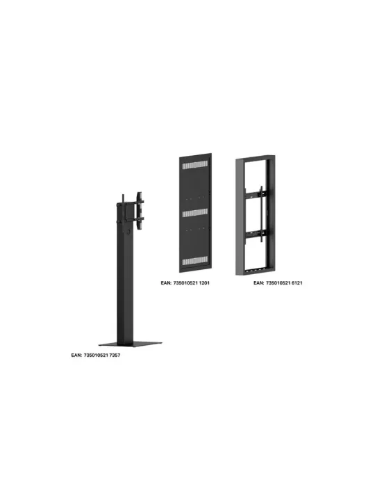 MULTIBRACKETS 8980 Caisson kiosk 55'' sur pied  Kiosk 55" Enclosure HB Ref: