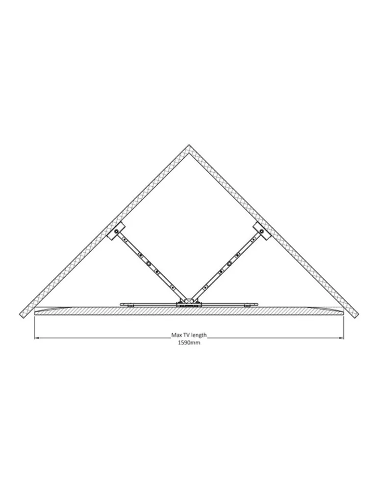 MULTIBRACKETS 2623 Gelenkige Wandhalterung Multibrackets Flexarm Full Motion Corner mount HD für LCD-Bildschirm 37 - 70  - Gew