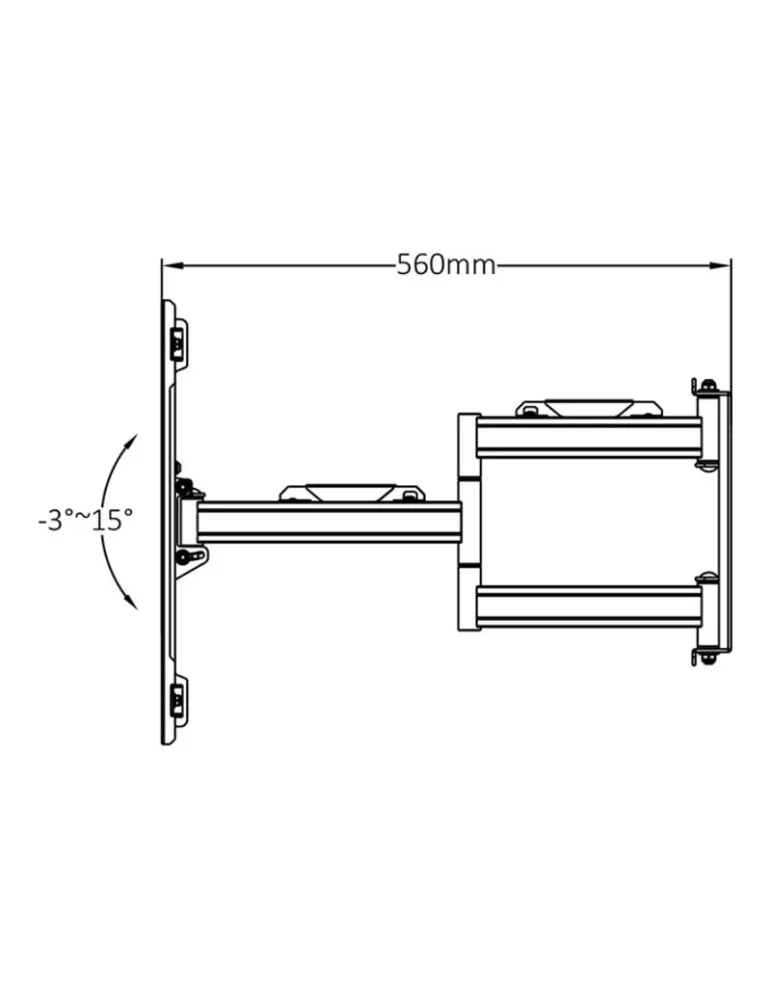 MULTIBRACKETS 2623 Multibrackets Flexarm articulated wall mount Full Motion Corner mount HD for LCD screens 37 - 70  - Weight