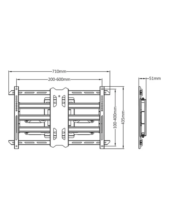MULTIBRACKETS 2623 Gelenkige Wandhalterung Multibrackets Flexarm Full Motion Corner mount HD für LCD-Bildschirm 37 - 70  - Gew
