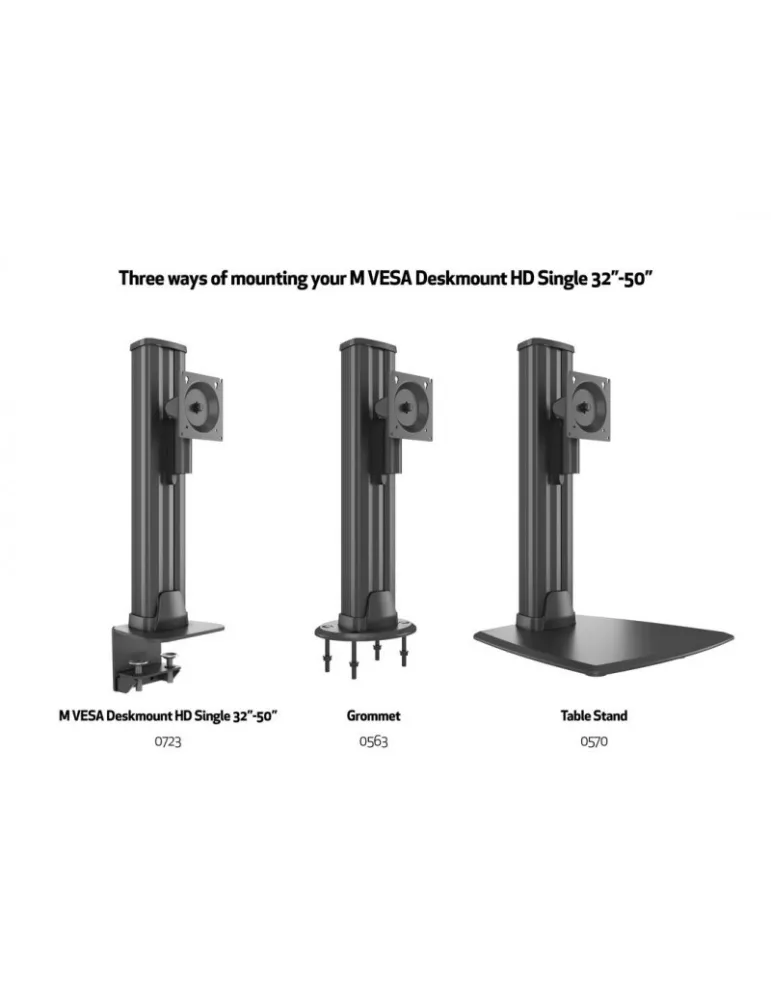 MULTIBRACKETS 0723 Support de table rotatif Multibrackets VESA Deskmount HD Single - écran 32" - 50" Vesa Max 100x100