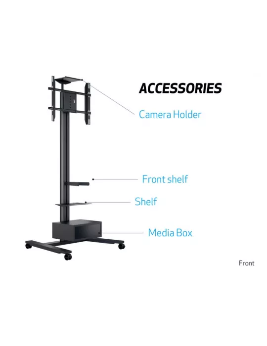 MULTIBRACKETS 5334 Support mobile inclinable Multibrackets Public Display Stand 210 HD Single - écran 55 -80  VESA Max 800x500