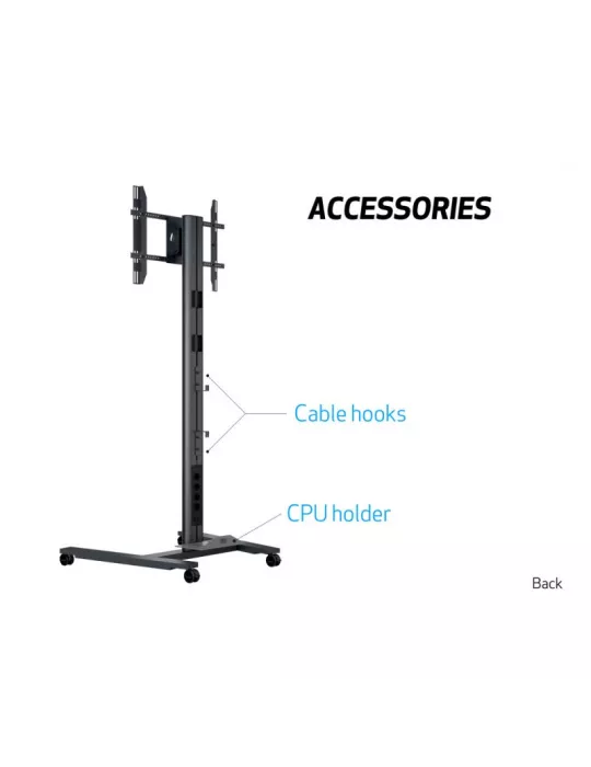 MULTIBRACKETS 5334 Soporte móvil inclinable Multibrackets Public Display Stand 210 HD Single - écran 55 -80  VESA Max 800x500