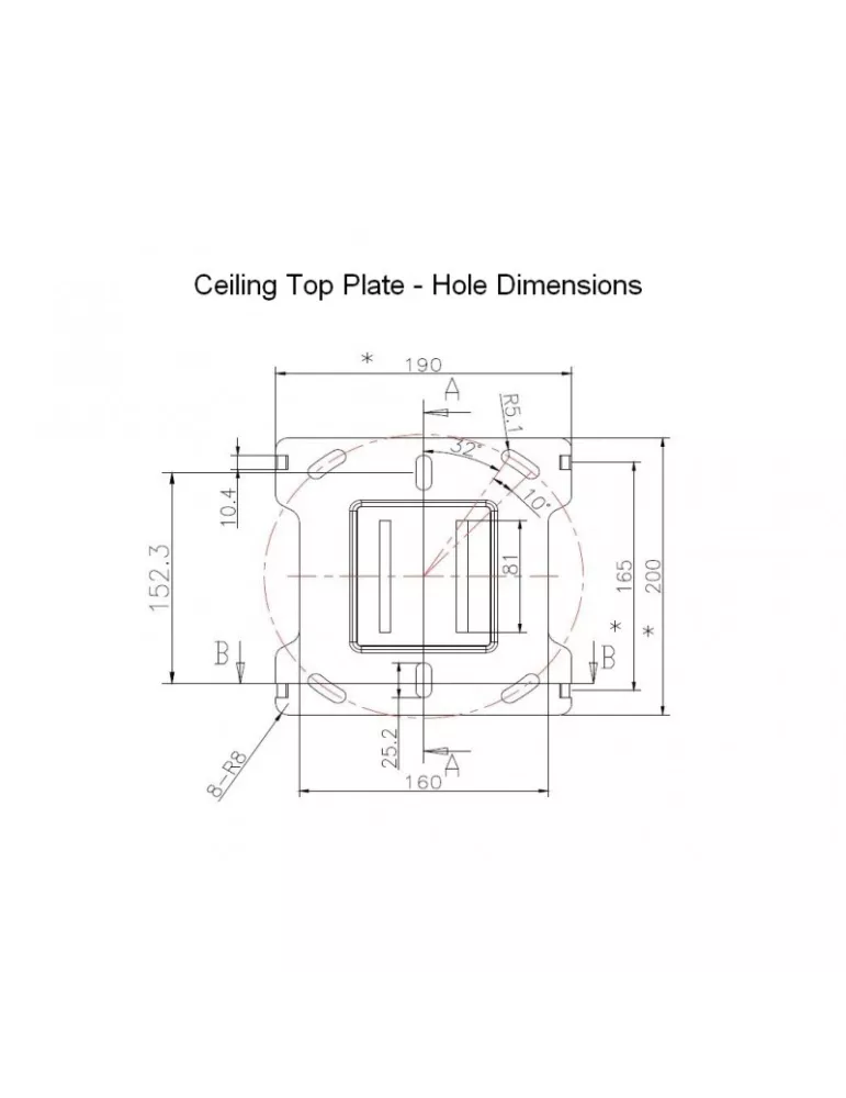 MULTIBRACKETS 6126 Support plafond Multibrackets Ceiling Mount PRO MBC1UPHD 50kgmax REF  MULTIBRACKETS MUL6126 | MusicGoodDeal