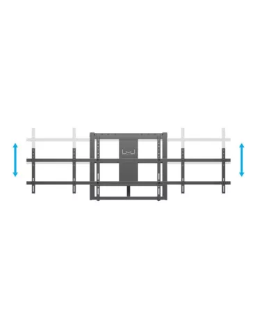 MULTIBRACKETS 0433 Support mural motorisé Multibrackets Motorized Wallmount Dual Screen 160 kg Black SD - écran jusqu'à 84" Ves 2