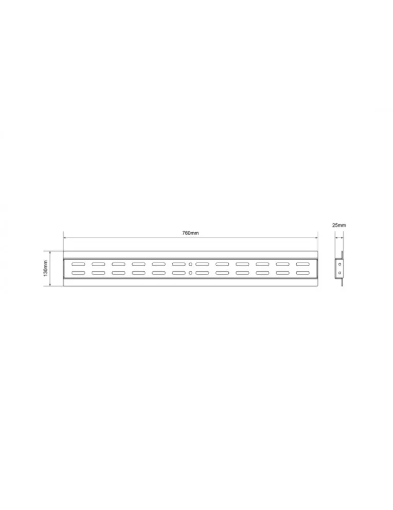 MULTIBRACKETS 0520 Rail pour support mur d'image Multibrackets Public Video Wall Mount Rail 760 mm