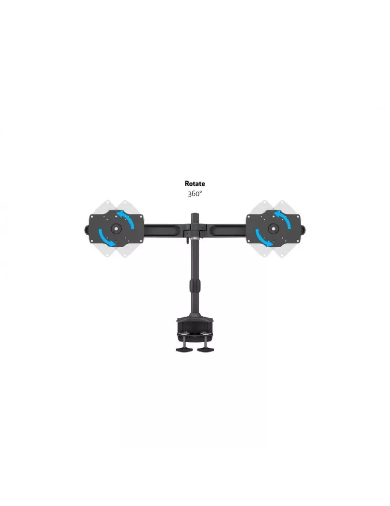 MULTIBRACKETS 0365 Multibrackets VESA Desktopmount Dual Desk Clamp - 2 screens 24  - 32  Vesa Max 200x100 MULTIBRACKETS MUL036