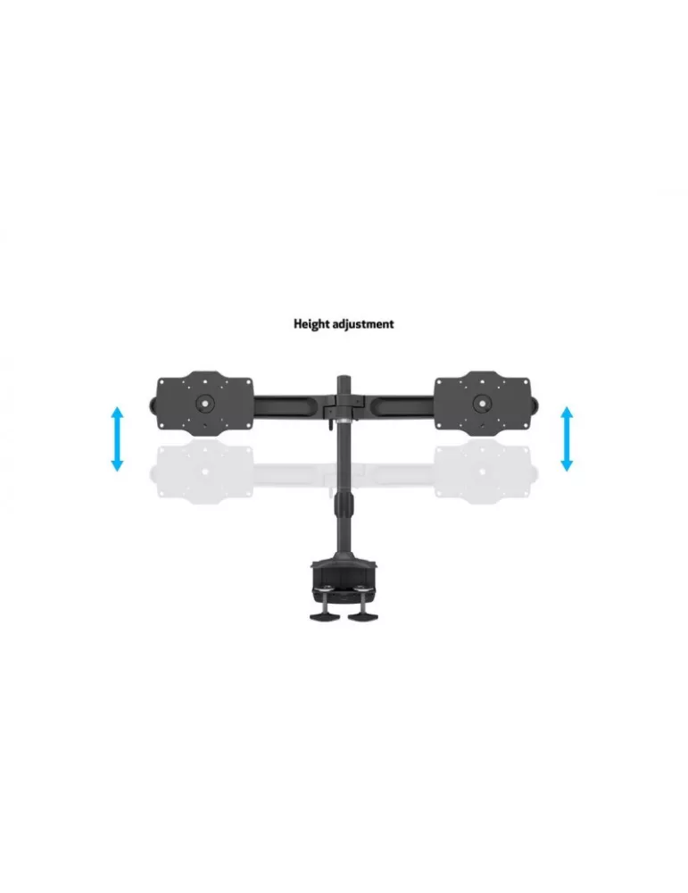 MULTIBRACKETS 0365 Drehbare Tischhalterung Multibrackets VESA Desktopmount Dual Desk Clamp - 2 Monitore 24  - 32  Vesa Max 200