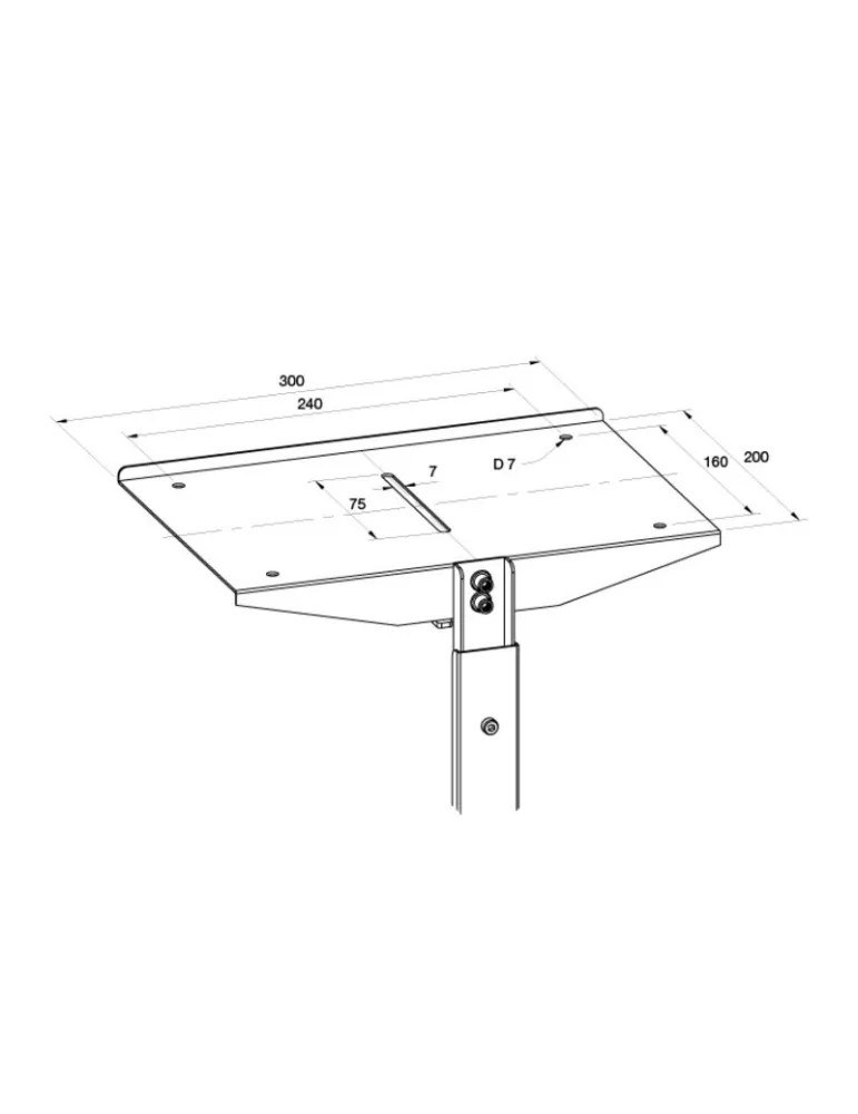 MULTIBRACKETS 6306 Kamerahalter höhenverstellbar Multibrackets Public Display Stand Camera Holder Black MULTIBRACKETS MUL6306