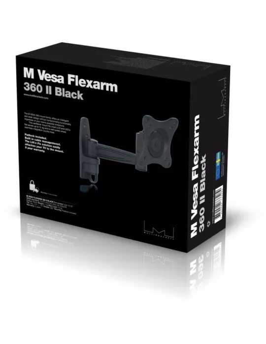 MULTIBRACKETS 3282 LCD wall mount -Multibrackets VESA Flexarm 360 II Black 75-200 Ref  MULTIBRACKETS MUL3282 | MusicGoodDeal