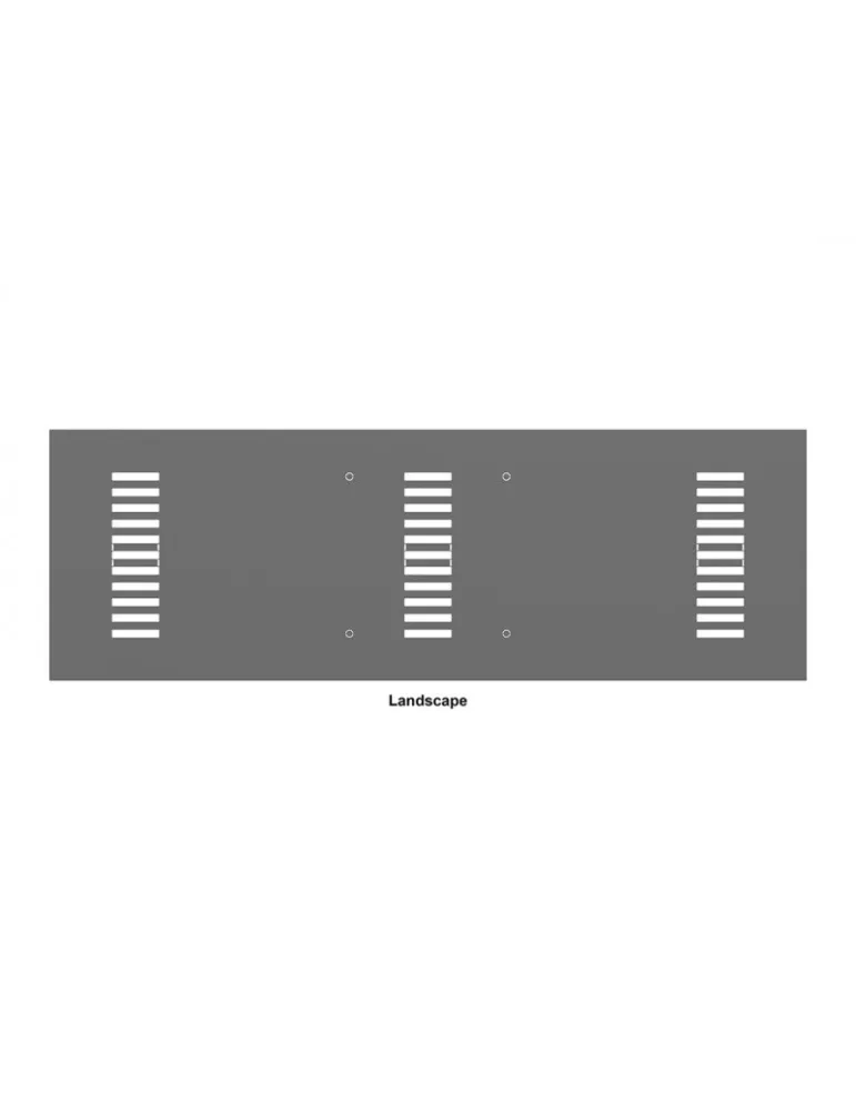 MULTIBRACKETS 5155 Plaque arrière caisson Multibrackets Enclosure 37" Back Plate Noir