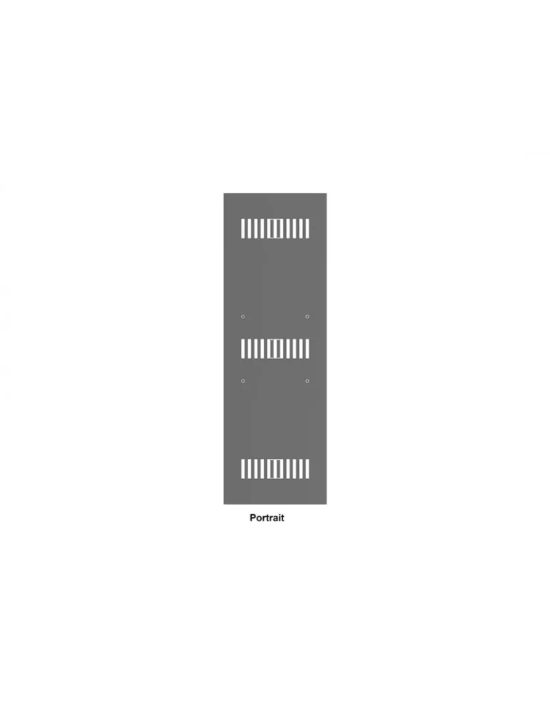 MULTIBRACKETS 5155 Plaque arrière caisson Multibrackets Enclosure 37" Back Plate Noir
