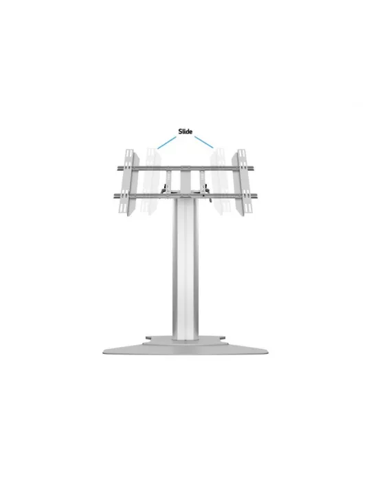 MULTIBRACKETS 7420 Support sol a fixer inclinable Multibrackets Public Display Stand 110 HD Floorbase Single Silver-écran 32 -