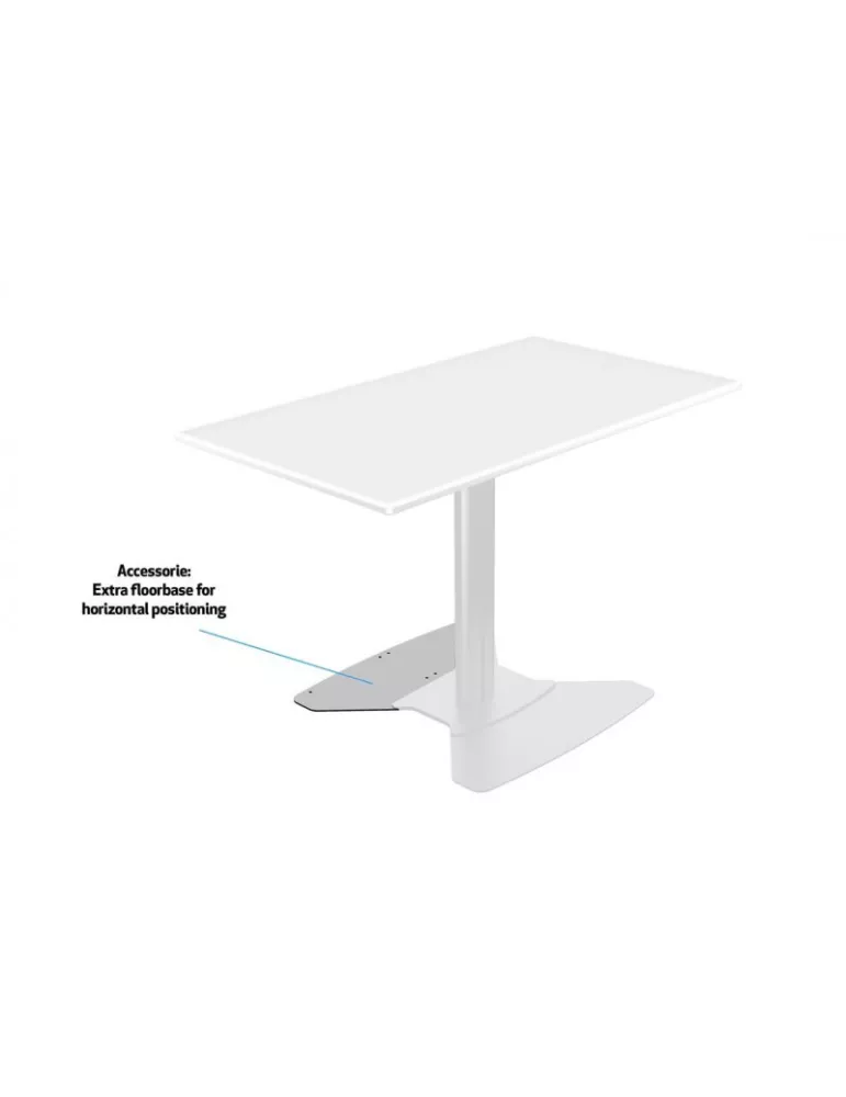 MULTIBRACKETS 7420 Support sol a fixer inclinable Multibrackets Public Display Stand 110 HD Floorbase Single Silver-écran 32 -