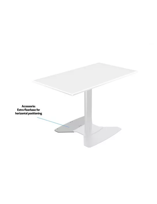 MULTIBRACKETS 7420 Support sol a fixer inclinable Multibrackets Public Display Stand 110 HD Floorbase Single Silver-écran 32 -