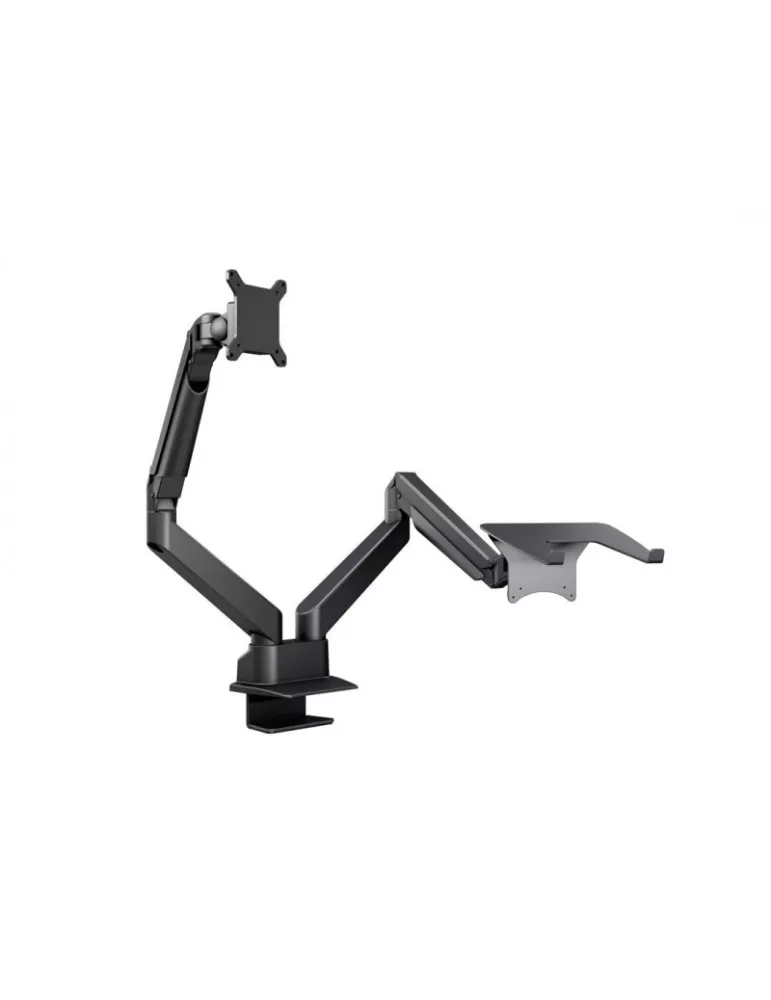 MULTIBRACKETS 1881 Support de table avec support ordinateur Multibrackets Gas Lift Arm Dual Arm w. Laptop Holder - écran 15"- 3