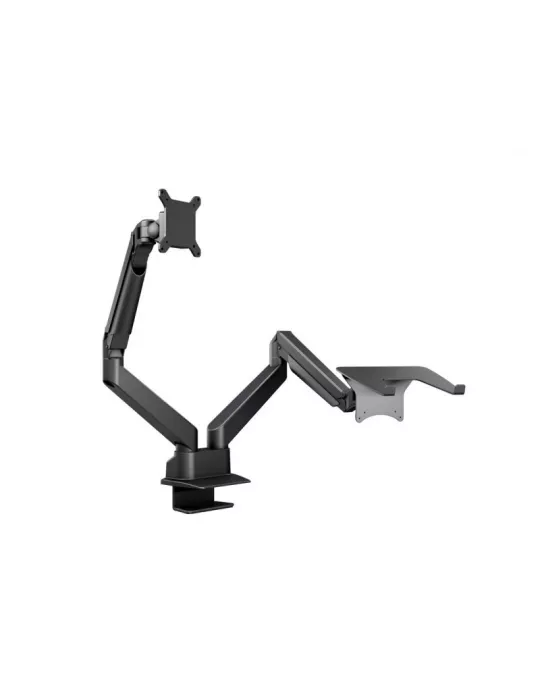 MULTIBRACKETS 1881 Support de table avec support ordinateur Multibrackets Gas Lift Arm Dual Arm w. Laptop Holder - écran 15"- 3