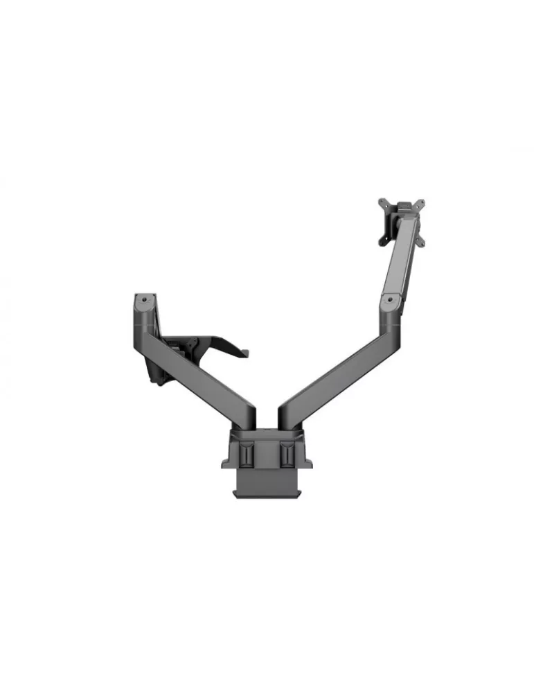 MULTIBRACKETS 1881 Support de table avec support ordinateur Multibrackets Gas Lift Arm Dual Arm w. Laptop Holder - écran 15"- 3
