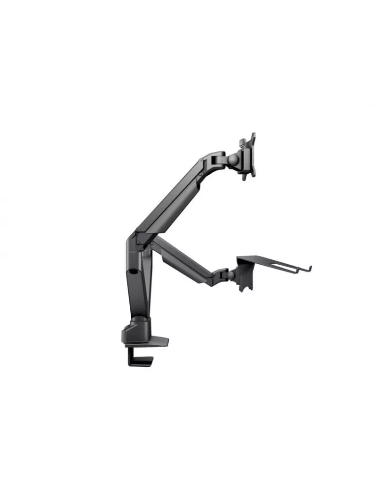MULTIBRACKETS 1881 Support de table avec support ordinateur Multibrackets Gas Lift Arm Dual Arm w. Laptop Holder - écran 15"- 3