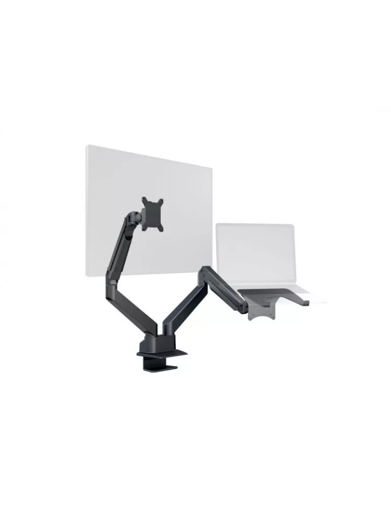 MULTIBRACKETS 1881 Table stand with computer support Multibrackets Gas Lift Arm Dual Arm w. Laptop Holder - 15 - 32  screen VE