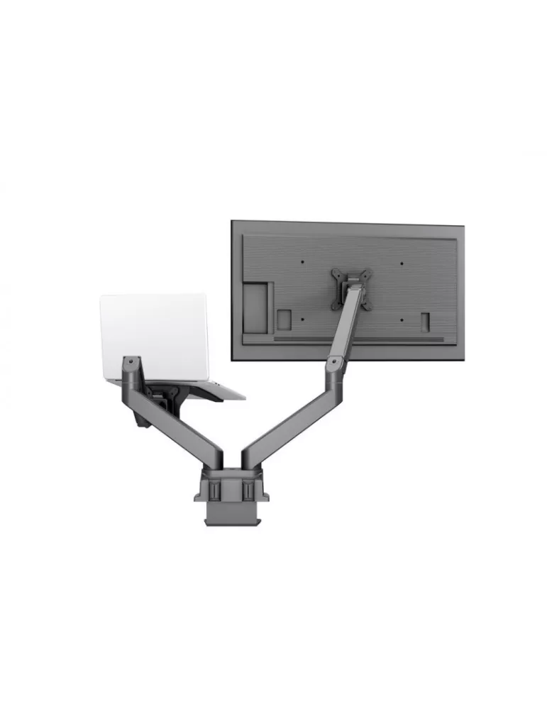 MULTIBRACKETS 1881 Support de table avec support ordinateur Multibrackets Gas Lift Arm Dual Arm w. Laptop Holder - écran 15"- 3