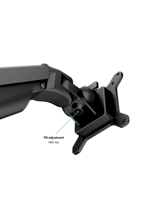 MULTIBRACKETS 1881 Table stand with computer support Multibrackets Gas Lift Arm Dual Arm w. Laptop Holder - 15 - 32  screen VE