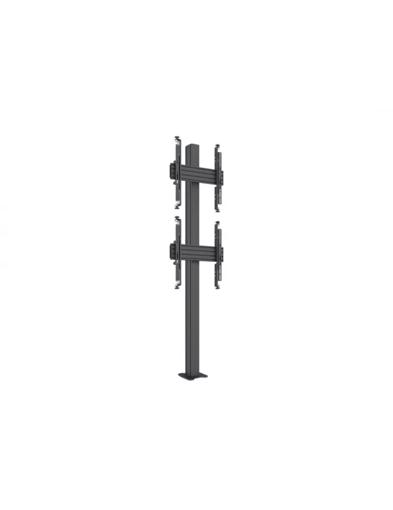 MULTIBRACKETS 0310 Support sol a fixer ajustable Multibrackets MBFC2U 180 Floormount Column Pro - 2 écrans 32"-65" VESA Max 400