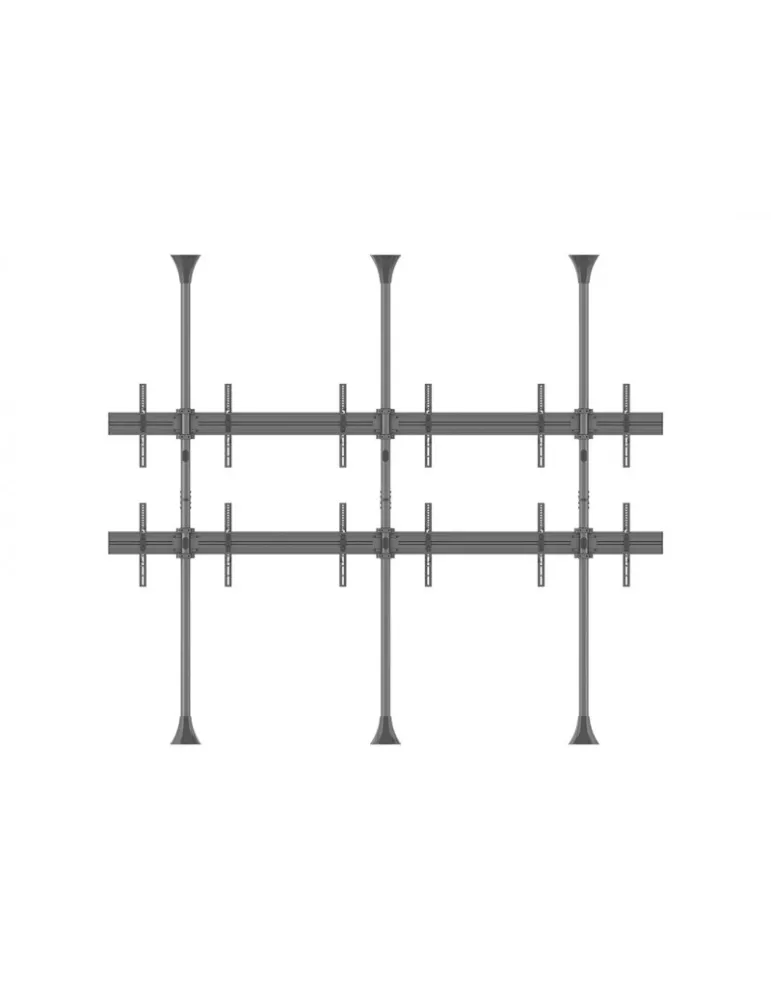 MULTIBRACKETS 6107 Support mur d images sol-plafond Multibrackets Floor to Ceiling Mount Pro MBFC3UX2 - 6 screens 40 -65  VESA