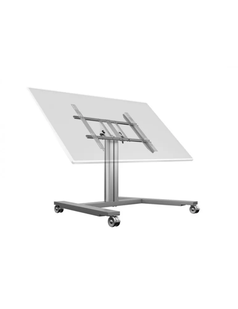 MULTIBRACKETS 6829 Support mobile inclinable 90° Multibrackets Public Display Stand 80 HD Wheelbase Single Silver - écran 32"-5