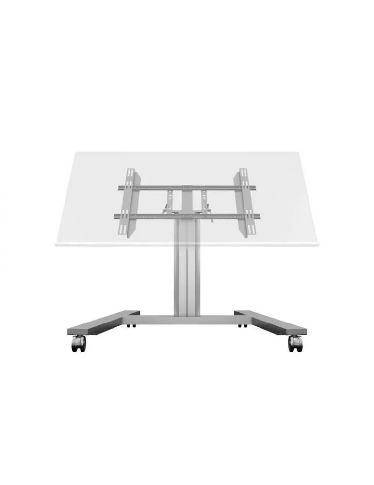 MULTIBRACKETS 6829 Support mobile inclinable 90° Multibrackets Public Display Stand 80 HD Wheelbase Single Silver - écran 32"-5