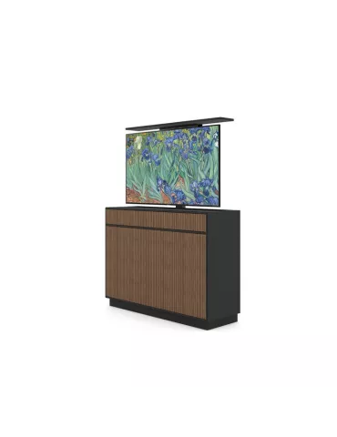 MULTIBRACKETS 5896 Meuble élévateur pour écran plat Multibrackets Cabinet TV-Lift Design (Nogal) - 55  screen VESA 600x400 MUL