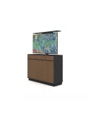 MULTIBRACKETS 5896 Meuble élévateur pour écran plat Multibrackets Cabinet TV-Lift Design (Nogal) - 55  screen VESA 600x400 MUL