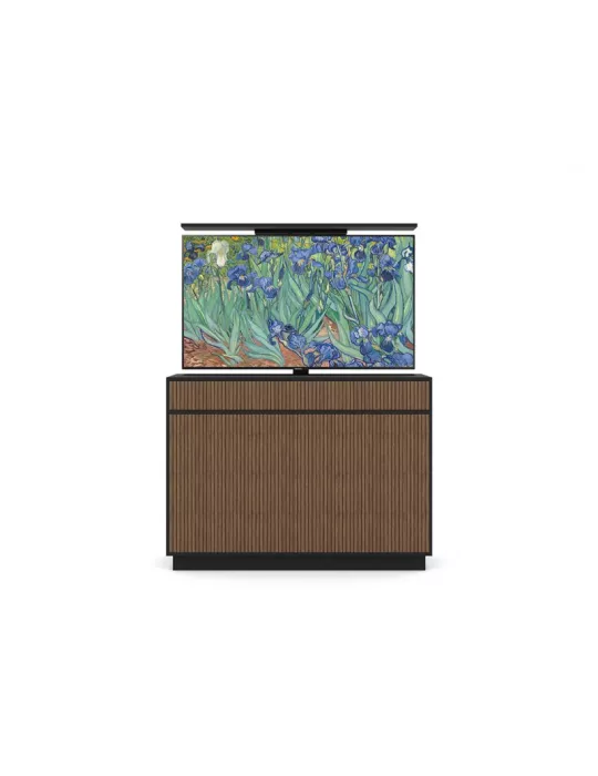 MULTIBRACKETS 5896 Flachbildschirm-Lifter Multibrackets Cabinet TV-Lift Design (Walnut) - 55 -Bildschirm VESA 600x400 MULTIBRA
