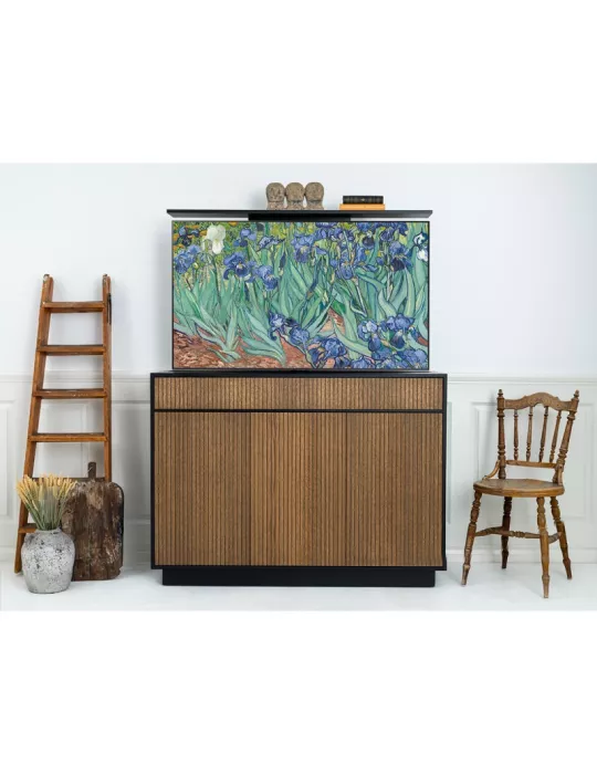 MULTIBRACKETS 5896 Flachbildschirm-Lifter Multibrackets Cabinet TV-Lift Design (Walnut) - 55 -Bildschirm VESA 600x400 MULTIBRA