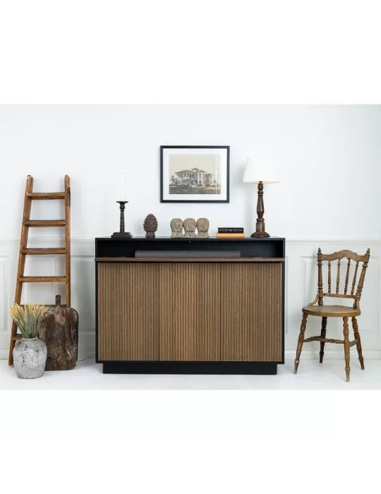MULTIBRACKETS 5896 Meuble élévateur pour écran plat Multibrackets Cabinet TV-Lift Design (Walnut) - écran 55" VESA 600x400