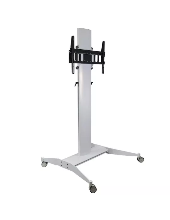 EUROMET 18885 Soporte de suelo móvil blanco SLIDE MAXI Carro Pantalla Vesa Max 600x400 EUROMET EUR18885 | MusicGoodDeal